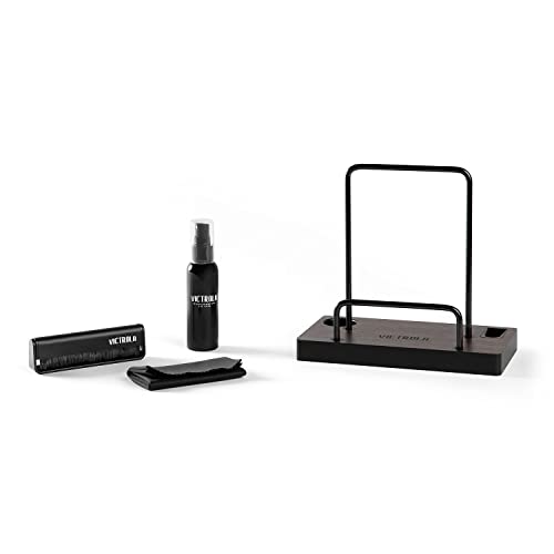 Victrola Haley Retro Bluetooth Record Player & Multimedia Center with Built-in Speakers - 3-Speed Turntable, CD Player, AM/FM Radio, 3.5mm Aux-In, Wireless Music Streaming, Black