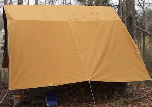 10& x 16& Canvas Tarp 12oz Heavy Duty Water Resistant Tan