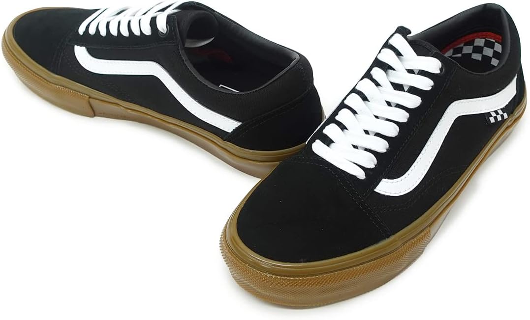 Vans Men's Skate Old Skool Sneaker, Black/Gum, Size 10.5