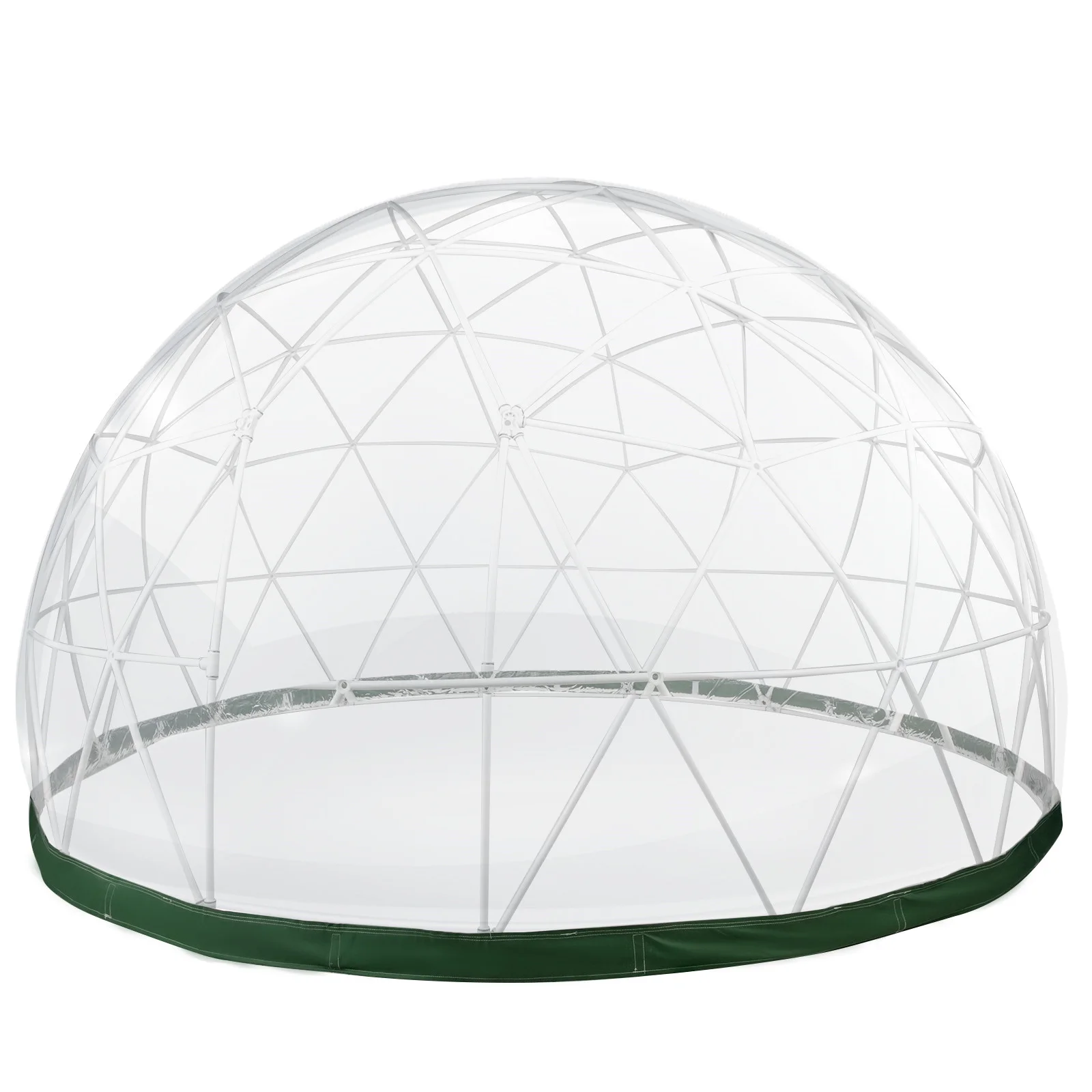 VEVORbrand Dome Igloo Bubble Tent with PVC Cover and Mesh Cover - Geodesic Dome 9.5ft - Lean to Greenhouse with Door and Windows for Sunbubble, Backyard, Outdoor Winter & Summer, Party