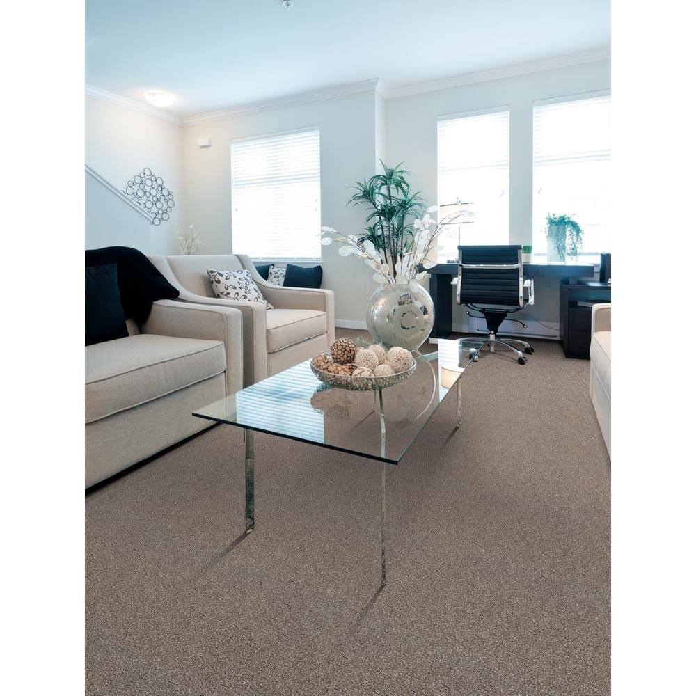 TrafficMaster Willow Kirkdale Texture 18 in. x 18 in. Carpet Tile (10 Tiles/Case)