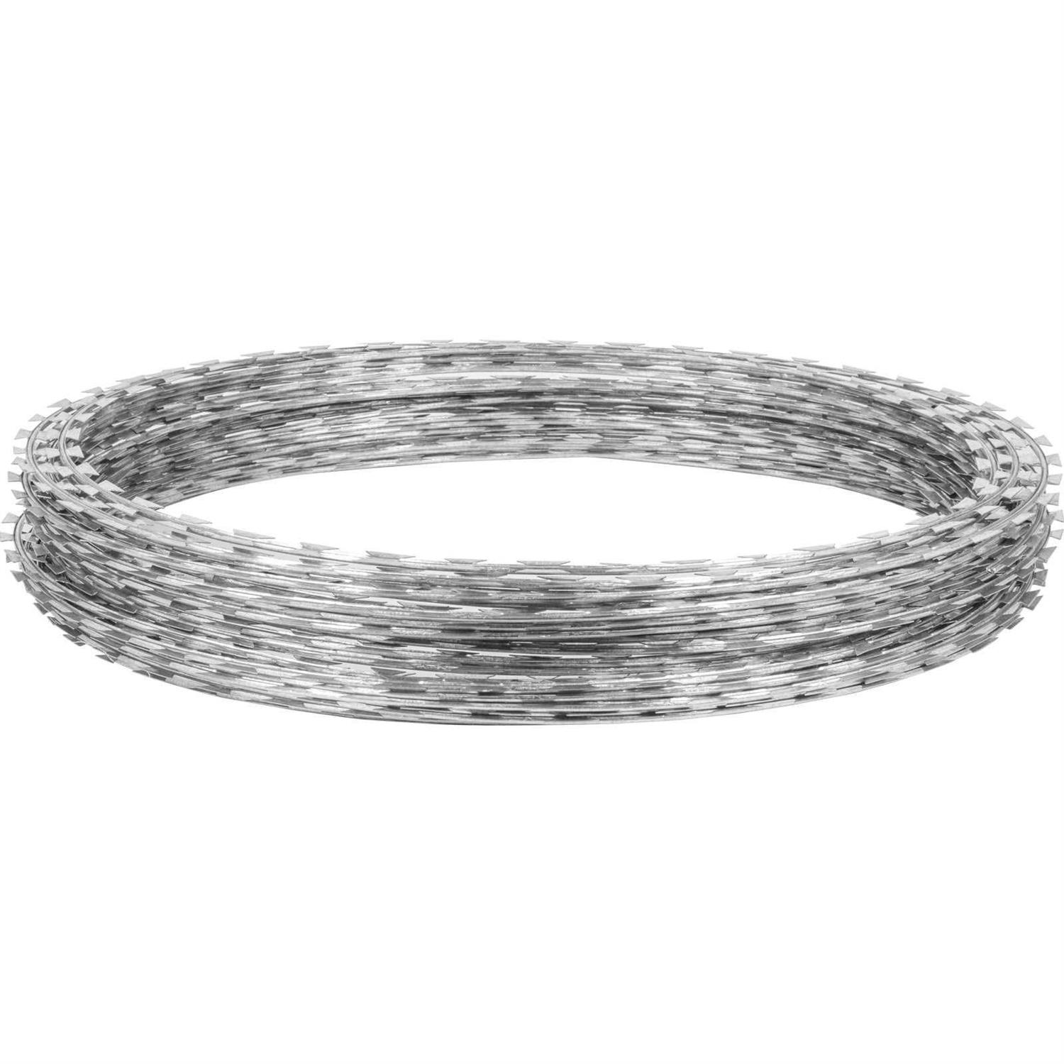 VEVOR Razor Wires 246ft Razor Barbed Wire 5 Coils Per Roll Razor Wire Fencing Razor Fence