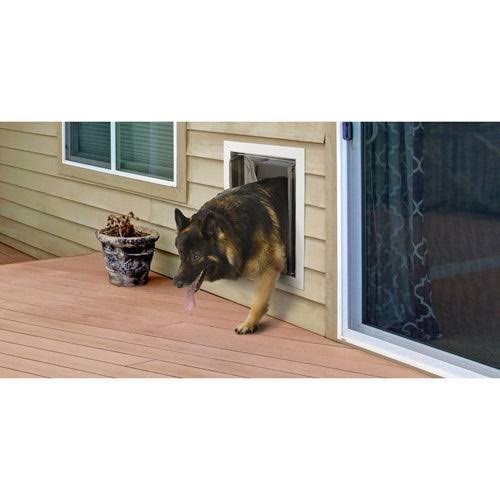 PlexiDor Performance Pet Door Large Wall Mount White