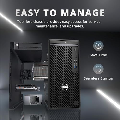 Dell Optiplex 7010 Tower Desktop, Intel Core I5-13500 Processor, Tetradeca-core, up to 4.80 GHz, 16GB RAM 512GB SSD, DVDRW, USB3.2, RJ-45, DisplayPort, HDMI, WiFi, Bluetooth, Windows 11 Pro,Black