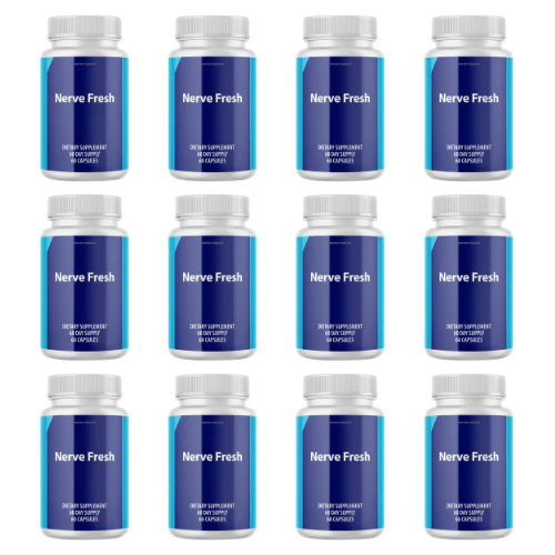 (12 Pack) Nerve Fresh - Nerve Support Dietary Supplement - Kansas Nuitrition - HNZSDS