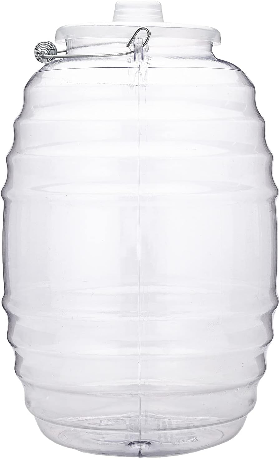 CHAMPS 5 Gallon Jug with Lid and Spout - Aguas Frescas Vitrolero Plastic Water Container - 5 Gallon Drink Dispenser - Large Beverage Dispenser Ideal for Agua fresca and Juice - Drink Jar Containers Pack of 2