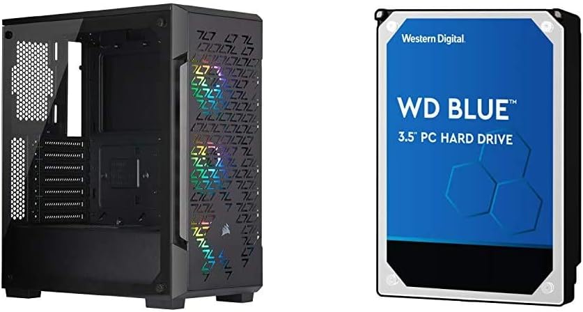 Corsair iCUE 220T RGB Airflow Tempered Glass Mid-Tower Smart Case - Black (CC-9011173-WW)