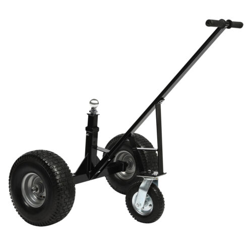 Adjustable Trailer Dolly Trailer Mover Dolly 800 lb Manual Dolly w/ 3 Casters US