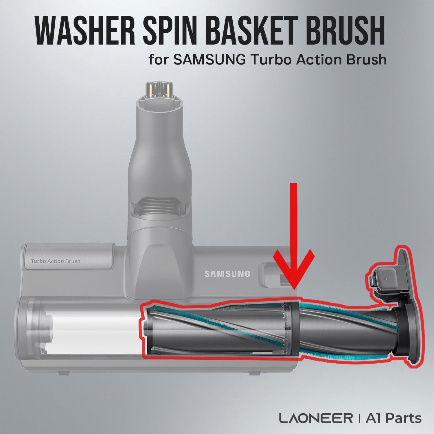 (OEM) A1PartsPro for Samsung Vacuum Jet 90 75 70 Turbo Action Brush VCA-TAB90 Washer Spin Basket Brush Replacement Accessories