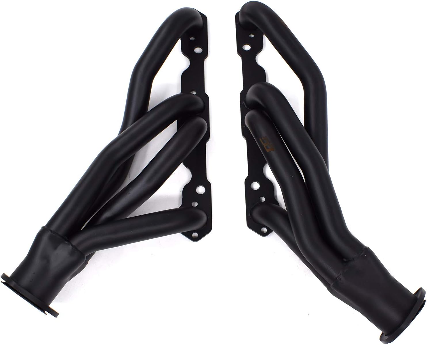 Exhaust Headers 1-5/8 in. Mild Steel Hi-temp Black Paint for Chevelle El Camino Monte Carlo Nova Caprice Impala 283 305 350 400 cu. in. V8