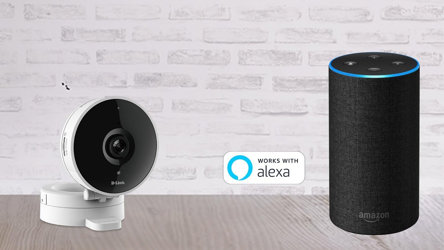 D-Link HD WiFi Indoor Security Camera, Cloud Recording, Motion Detection & Night Vision, Amazon Alexa (Echo Show/Echo Spot/Fire TV), Google Assistant (Chromecast) (DCS-8010LH-US) White/Black Pack of 2