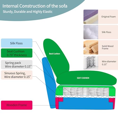 Modular Sectional Sofa, Cloud Couches with Fluffy Corduroy, Convertible U Shaped Couch with Ottomans, Comfy Oversized 4 Seater Sofa Couch Set with Chaise for Living Room