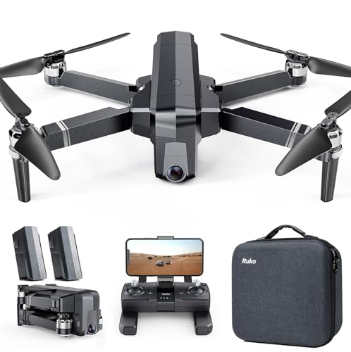 Ruko F11PRO 2 Drone with 6K Camera for Adults, 3-Axis Gimbal, 4K/30fps Video, 70-Min Flight Time with 2 Batteries, 10000ft FPV Transmission Professional Drone, Auto Return, Beginner Mode