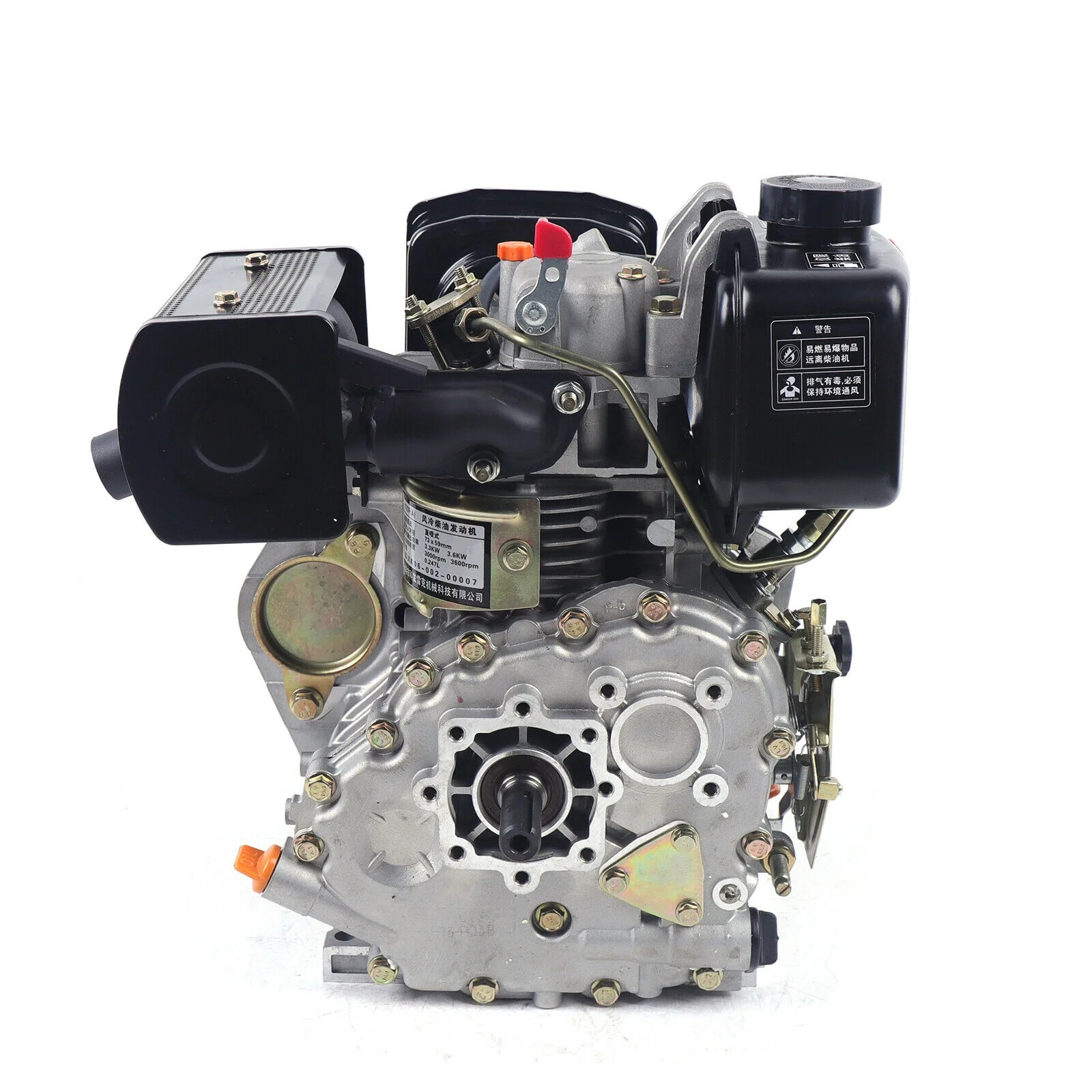 Air-Cooled Engine 4 Stroke 247CC Diesel Engine Single Cylinder with Direct Injection Fuel System for Road Cutting Machines, Grinding Machines, Water Pumps, Micro Tillers, Air Conditioning Compressors