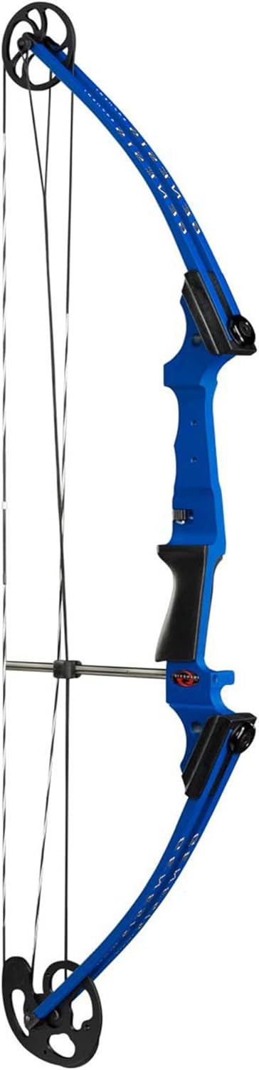 Genesis Archery Compound Bow w/Adjustable Draw Length from 15"-30" & Adjustable Draw Weight Range of 10 to 20 Pounds for Right-Handed, Blue (2 Pack)
