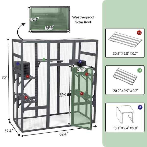 Coziwow Large Catio Cat Enclosure Playpen - Pet Supplies online store