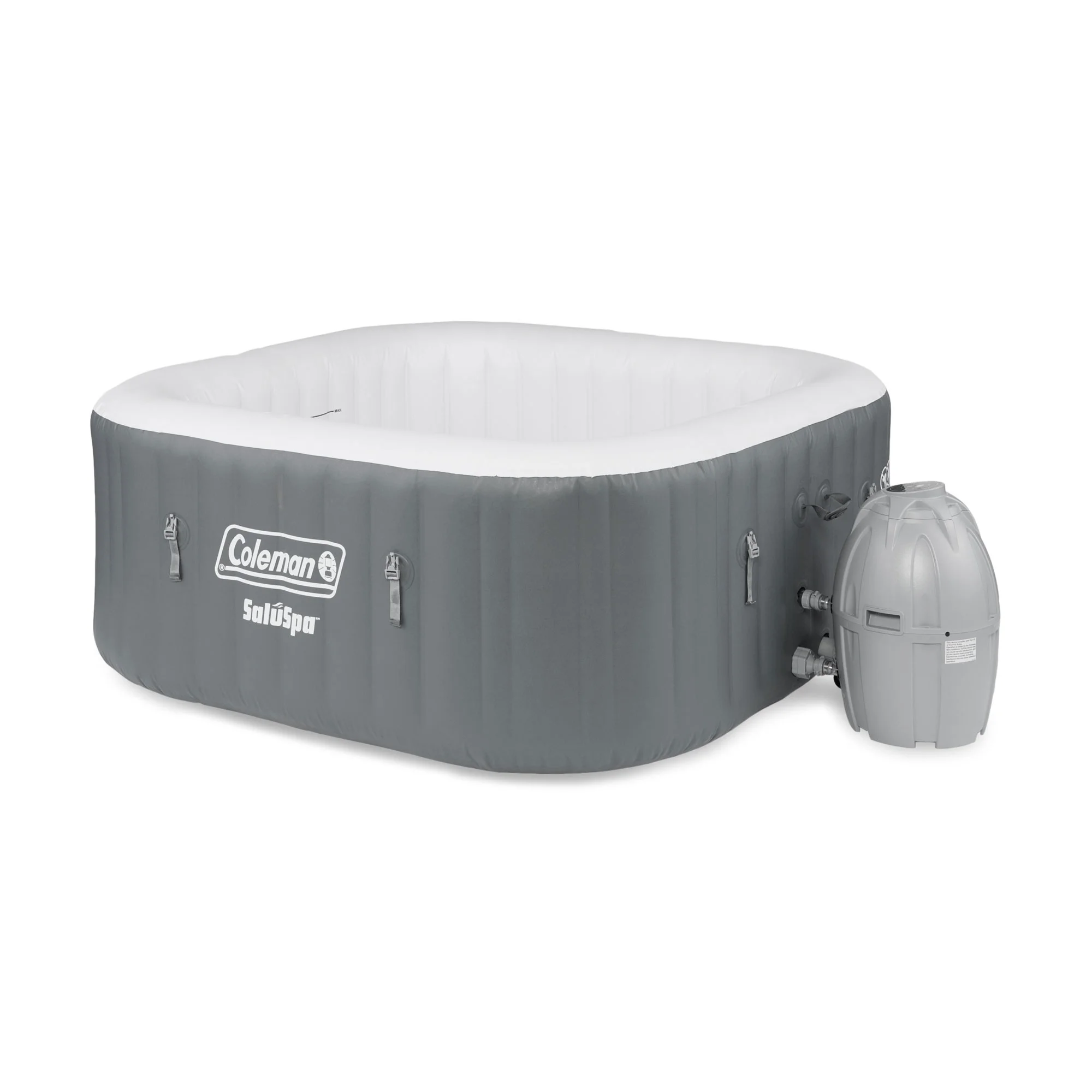 Coleman SaluSpa 4 Person Inflatable Hot Tub with EZ Spa Algaecide Treatment