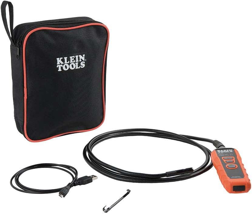 Klein Tools ET20 WIfi Borescope Inspection Camera with Rechargeable Lithium-Ion Battery and On-Board LED Lights