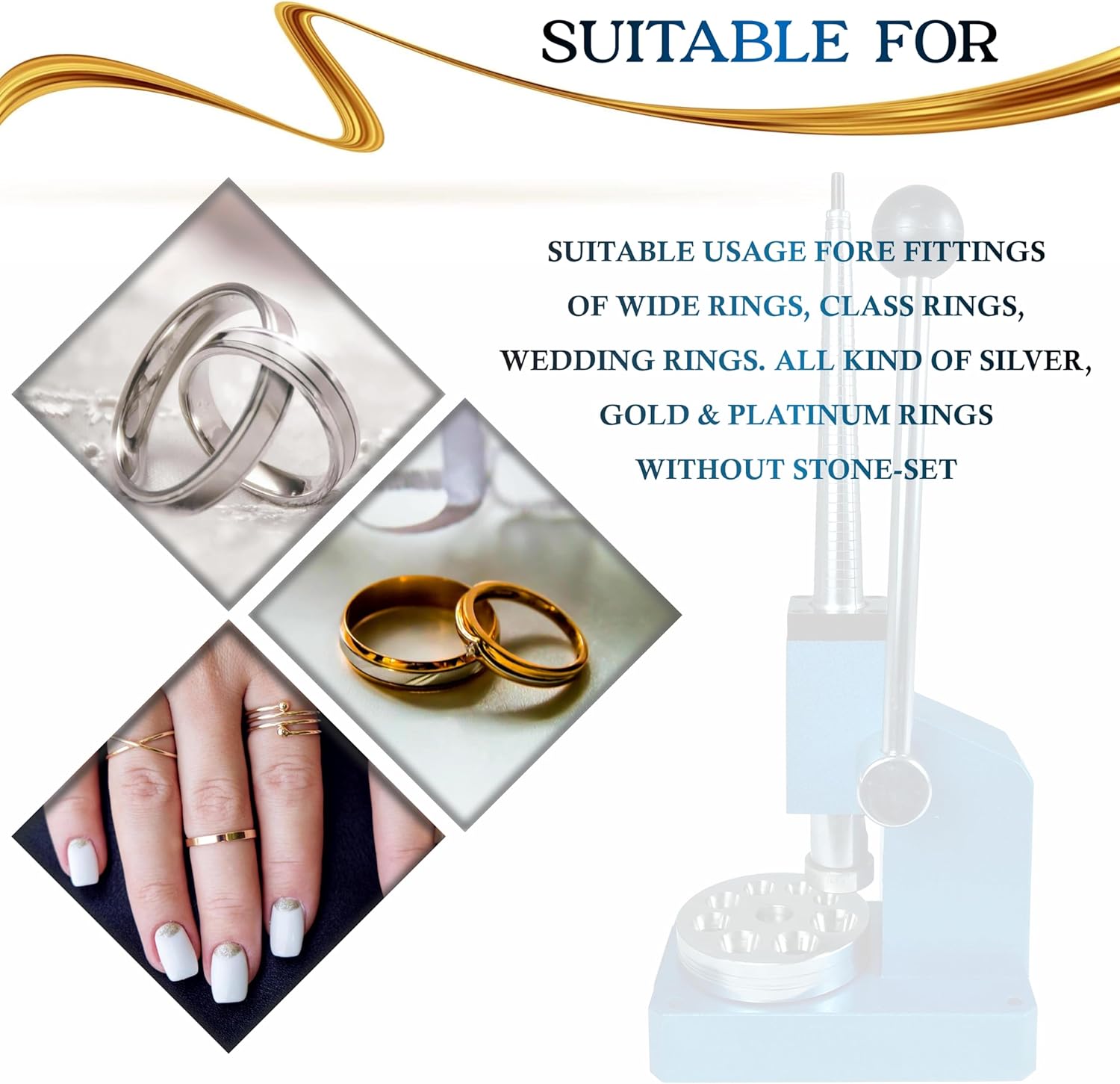 Ring Stretcher Reducer & Enlarger Size Adjustment Tool Jewelry Making Machine…