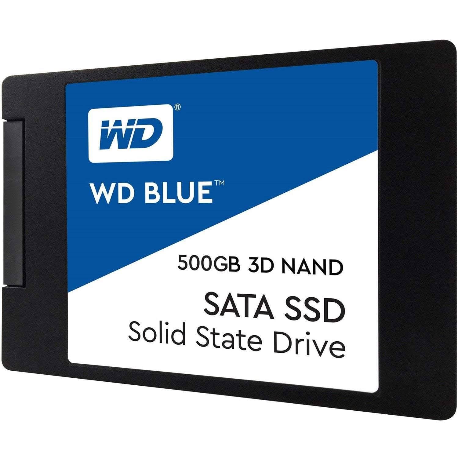 WD Blue 3D NAND 500GB PC SSD - SATA III 6 Gb/s 2.5x22/7mm Solid State Drive - WDS500G2B0A