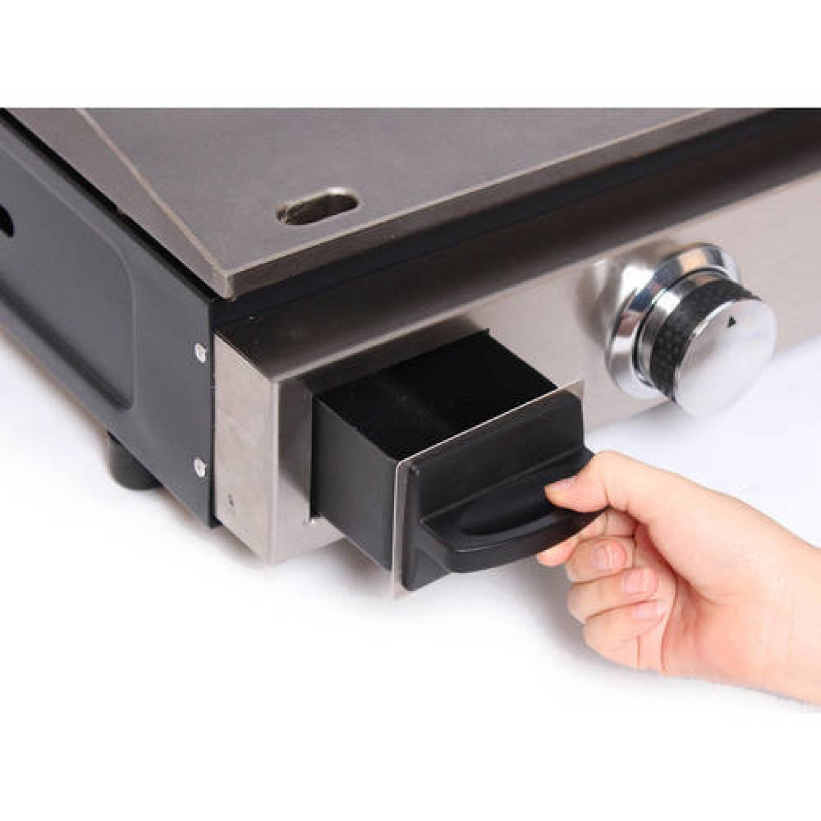 Blackstone 17 in. Table Top 1-Burner Portable GAS Griddle in Stainless Steel and Black