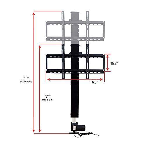 ECO-WORTHY Automations - Motorized Vertical TV Lift for 26-57x22 TVs - Remote Control for Home Use