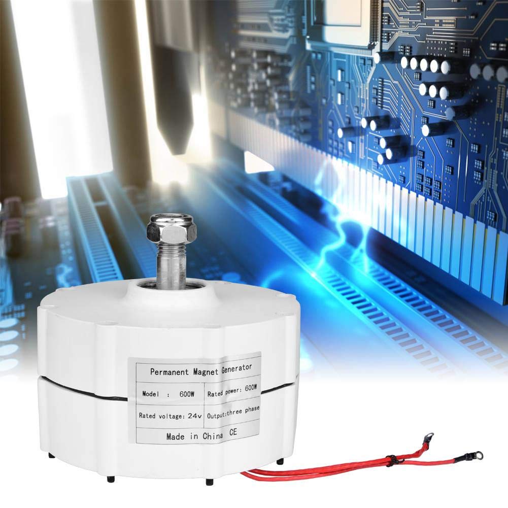 600W 48V Three-Phase Wind Turbine Generator Permanent Magnet Generator Alternator 600RPM 50Hz Wind Power Turbine Generator for Wind Solar Hybrid System