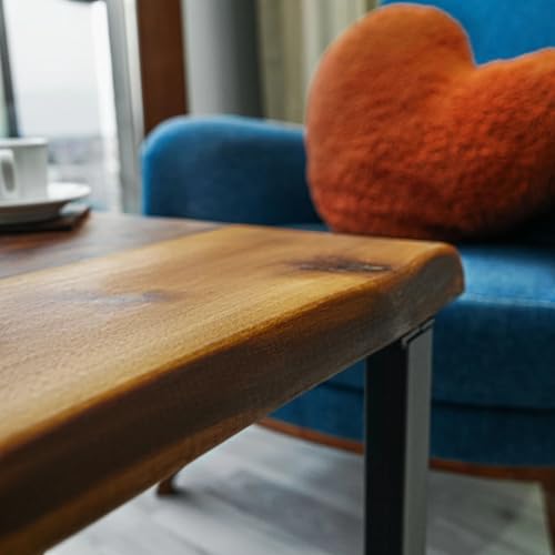 Live Edge Walnut Wooden Table, Kitchen Dining Table, Live Edge Desk, Wooden Desk, Writing Desk, Rustic Wood Table, Wood Counter, Decoration (30" x 60" (77 cm x 153 cm))