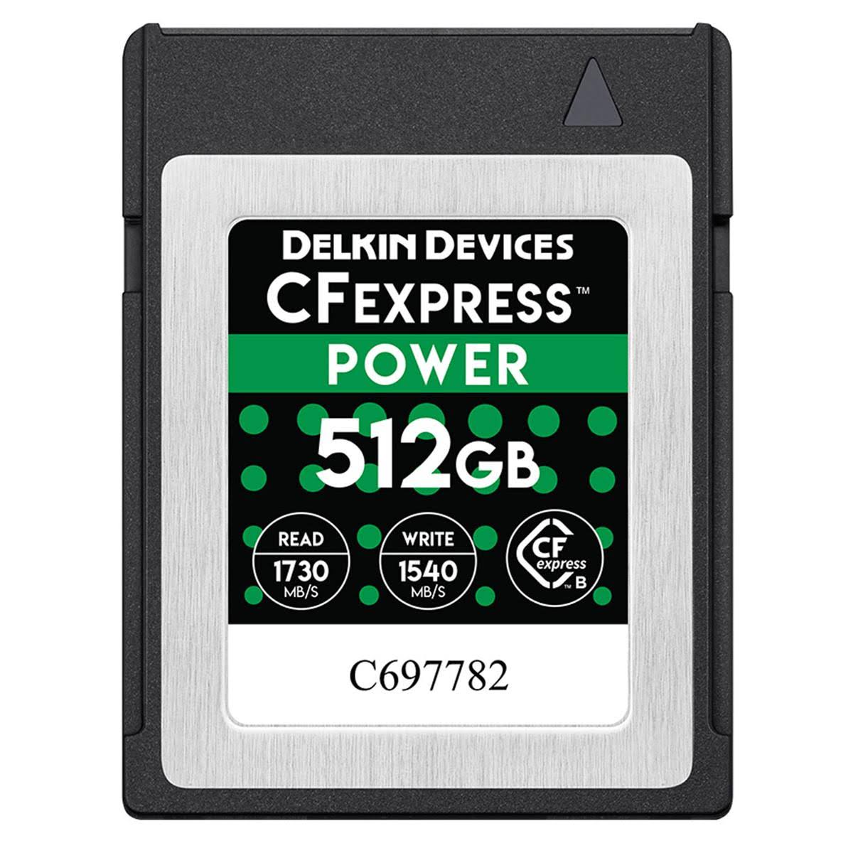 Delkin Devices 512gb CFexpress Power Memory Card