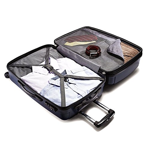 Samsonite Winfield 2 Hardside Expandable Luggage with Spinner Wheels, Brushed Anthracite, Checked-Large 28-Inch