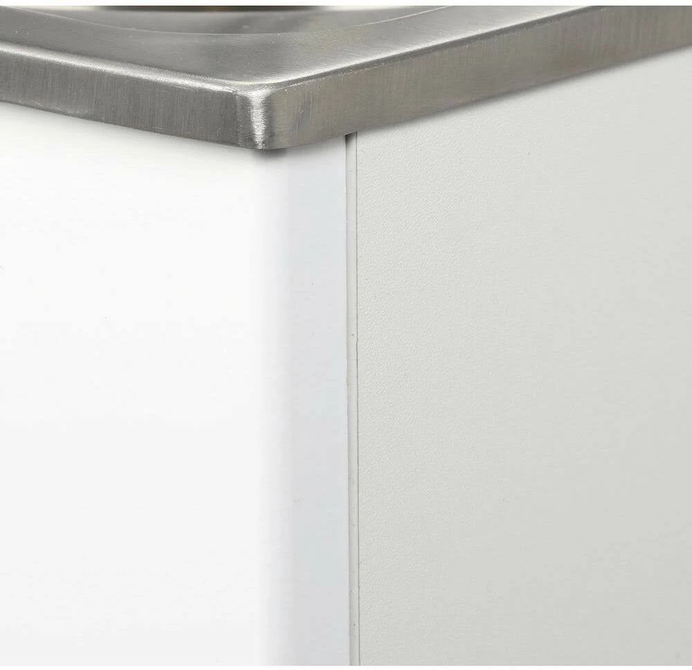 All-in-One 26 in. x 23 in. x 31 in. Stainless Steel Countertop Laundry/Utility Sink and Cabinet ql033y