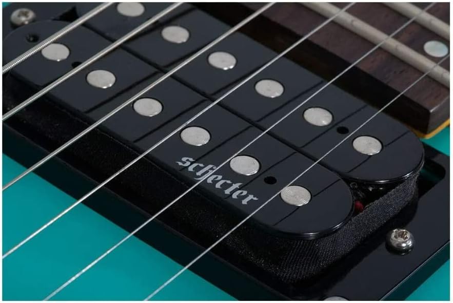 Schecter C-6 Deluxe 6-String Electric Guitar (Right-Hand, Satin Aqua)