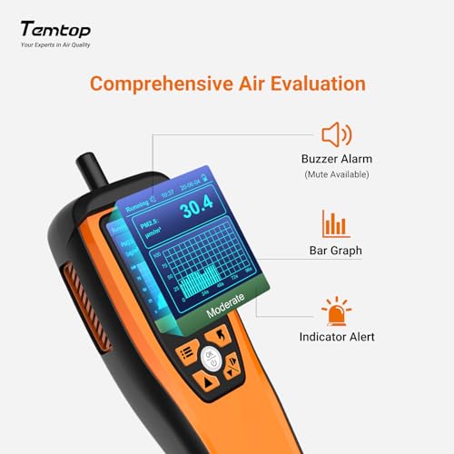 Temtop Air Quality Monitor CO2 Detector Professional Carbon Dioxide PM2.5 PM10 Temperature and Humidity Tester