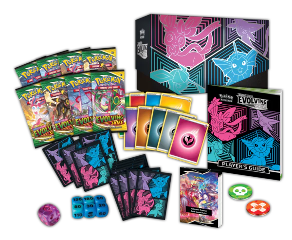 Pokemon Trading Card Games Evolving Skies Elite Trainer Box - Vaporeon Espeon Glaceon Sylveon