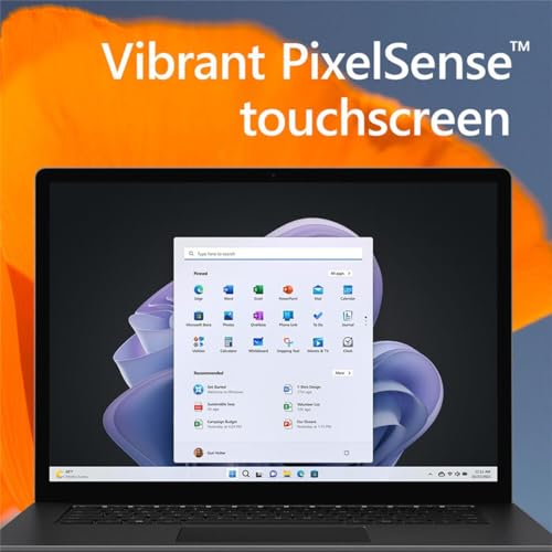 Microsoft Surface Laptop 5, 13.5" Pixelsense Touchsreen, 12th Gen Intel i5, 8GB RAM Memory, 256GB SSD, Windows 11 Pro Black (Renewed)