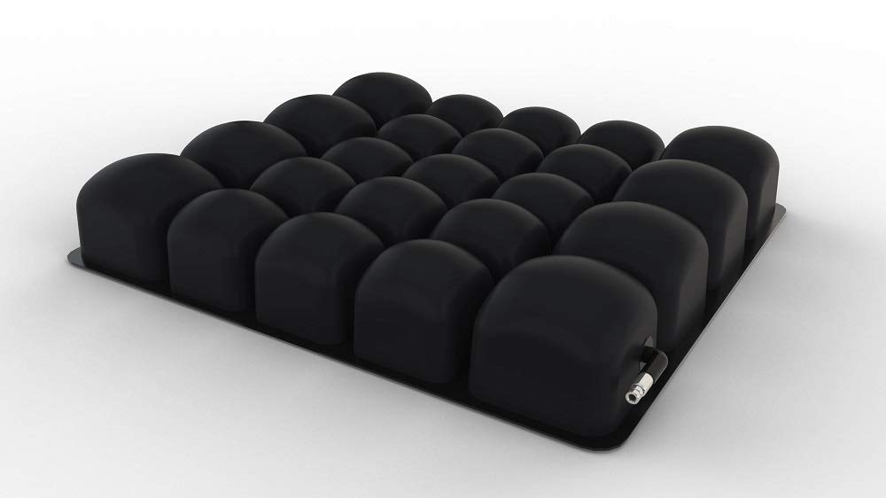 ROHO MOSAIC Cushion, Heavy Duty, Inflatable Seat Cushion for Office Chair, Wheelchair, Cars, Home Living, & Back Pain Support, Adjustable Cushion with Stretchable Cover & Non-Skid Bottom, 18 x 18