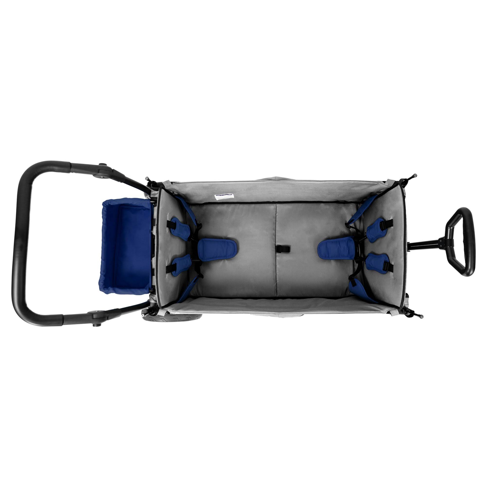 Wonderfold Wagon X2 Pull/Push Double Stroller Wagon Black