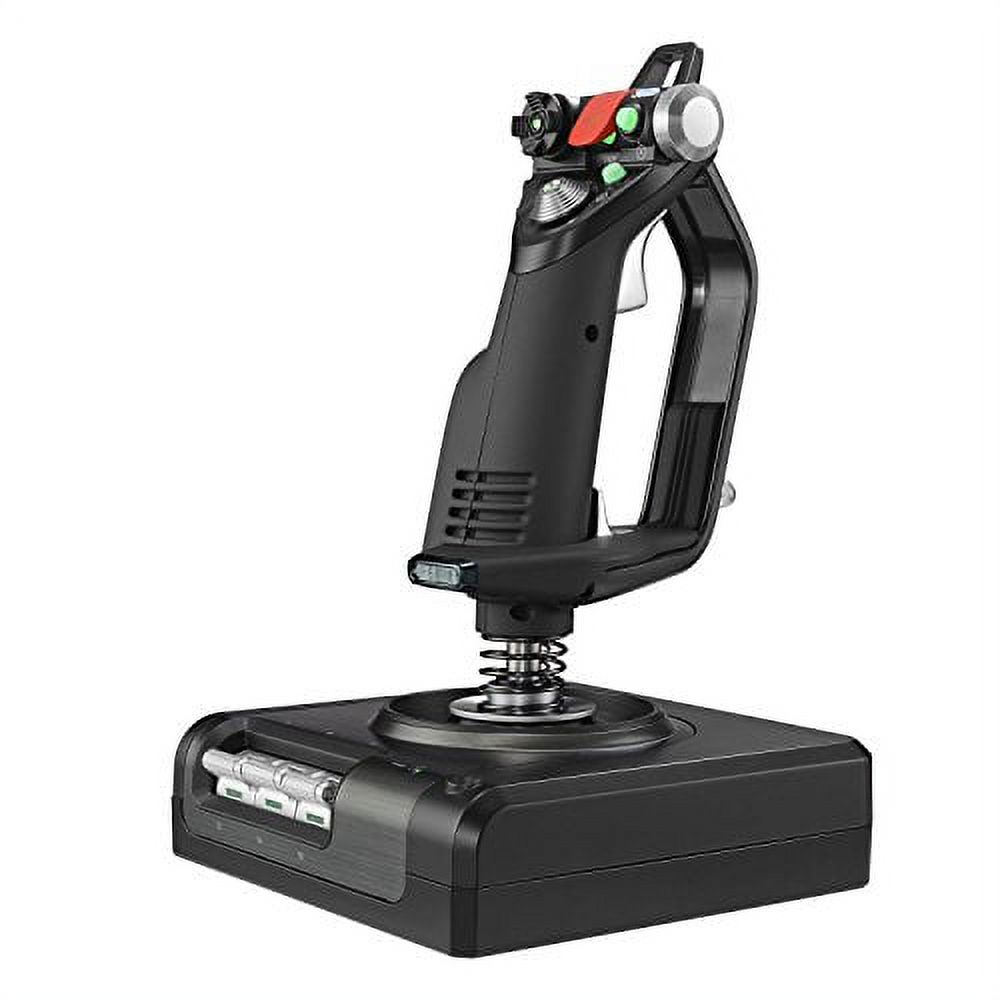 Logitech G Saitek X52 Pro Flight Control System, Controller and Joystick Simulator, LCD Display, Illuminated Buttons, 2xUSB, PC - Black/Silver