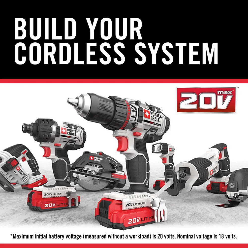 PORTER-CABLE PCC740LA 1/2 in. Drive 260 ft./lb. 20V Lithium-Ion Brushless / Cordless Impact Wrench