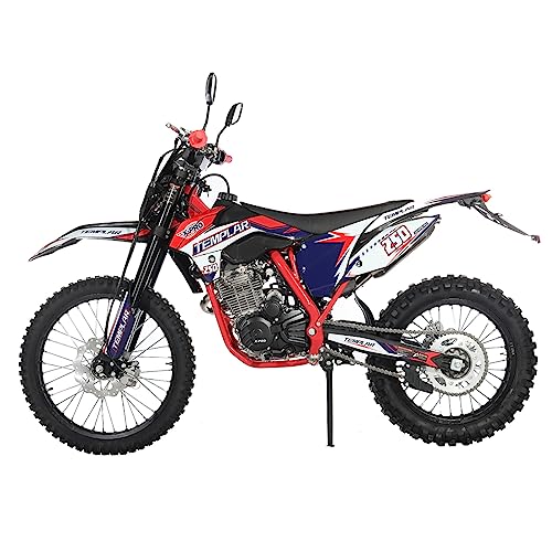 X-PRO Templar Dirt Bike with 5-Speed Manual Transmission 21"/18" Wheels | 250cc, All Lights, Electric/Kick Start, Zongshen Brand Engine
