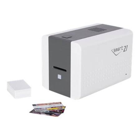 IDP SMART-21S - Starter ID Printer Kit - Plastic Card Printer - Color - Dye Sublimation