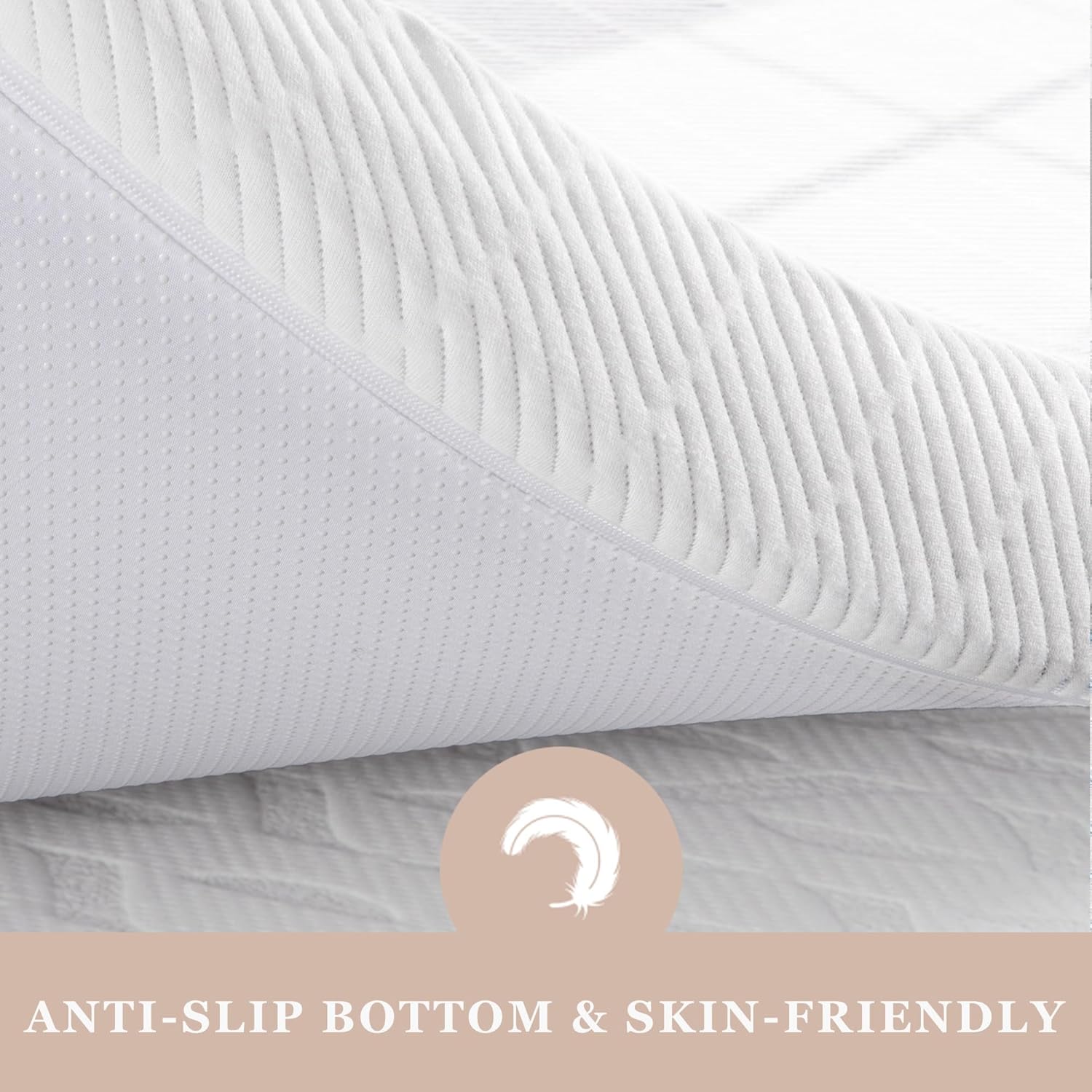 BedStory Firm Mattress Topper Queen Size 4 Inch - Extra Firm Memory Foam Bed Topper for Pain Relief - Cooling Gel High-Density Mattress Pad - Skin-Friendly Non-Slip Cover - CertiPUR-US Certified