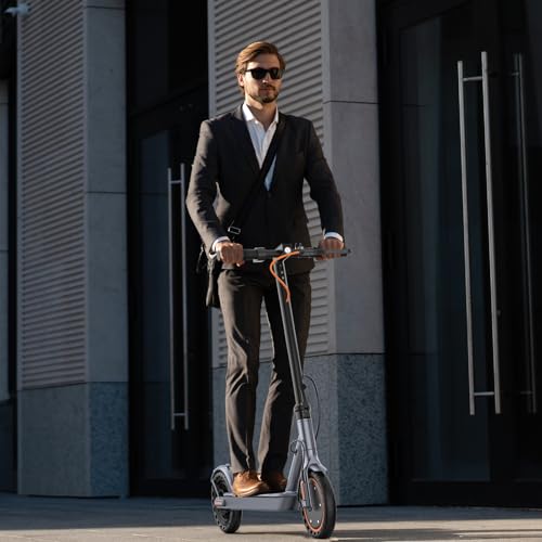 VOLPAM Electric Scooter, 350W/500W, 8.5/10 Tires, 12/21/28 Miles Range, 16/19/22Mph, Folding E-Scooter with Dual Braking