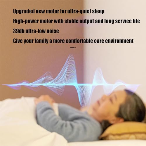 Electric Nursing Bed, Fully Automatic Medical Lifting Bed for The Elderly at Home, with Breathable Mattress and Silent Motor (C)