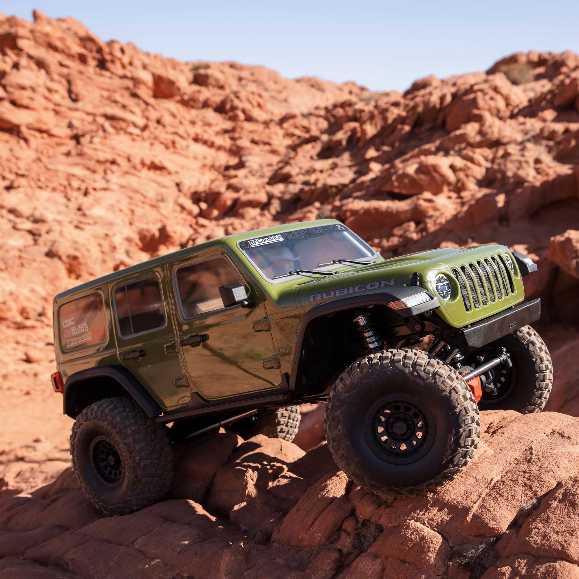 Axial RC Truck 1/6 SCX6 Jeep JLU Wrangler 4 Wheel Drive Rock Crawler RTR Batteries and Charger Not Included Green AXI05000T1 Trucks Electric RTR Other