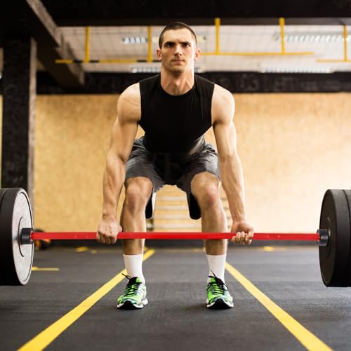 HUISHENG 7ft Olympic Barbell Bar for Weightlifting, 2 Inch 45 lb Barbell for Squats, Deadlifts, Presses, Rows, Curls, Weight Bars for lifting,500LBS/700LBS/1000LBS Capacity Available