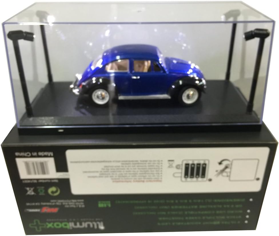 Illumibox MJ14001 Showcase 1: 18 x+ USB Powered Led Black Base Display, Clear Pack of 2