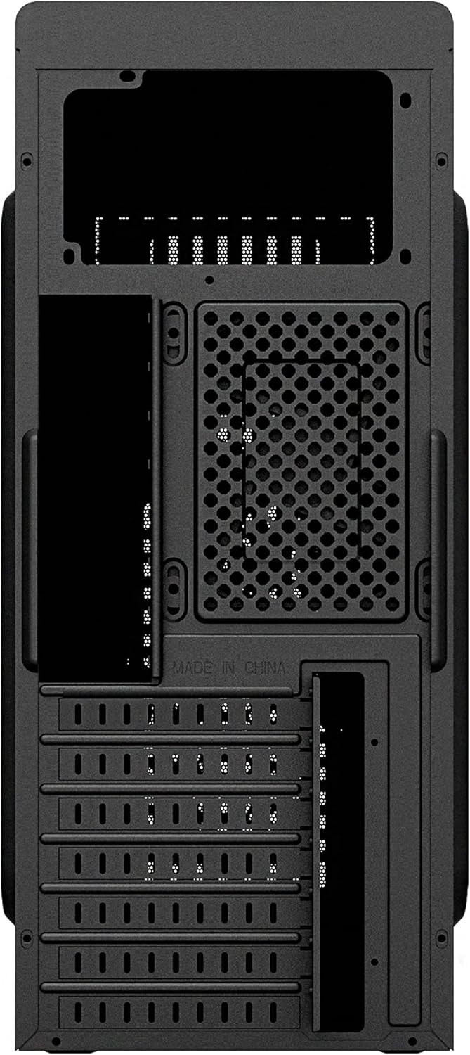 Zalman T6 ATX Mid Tower Computer PC Case, Pre-Installed 120mm Fan, 5.25 ODD, USB 3.0, Patterned Mesh Design, mATX ITX for Gaming Workstation, Black