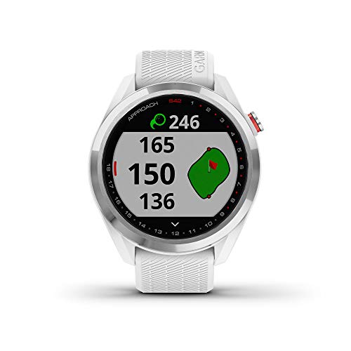 Garmin Approach S42 GPS Golf Smartwatch with Garmin Approach CT10 Automatic Club Tracking