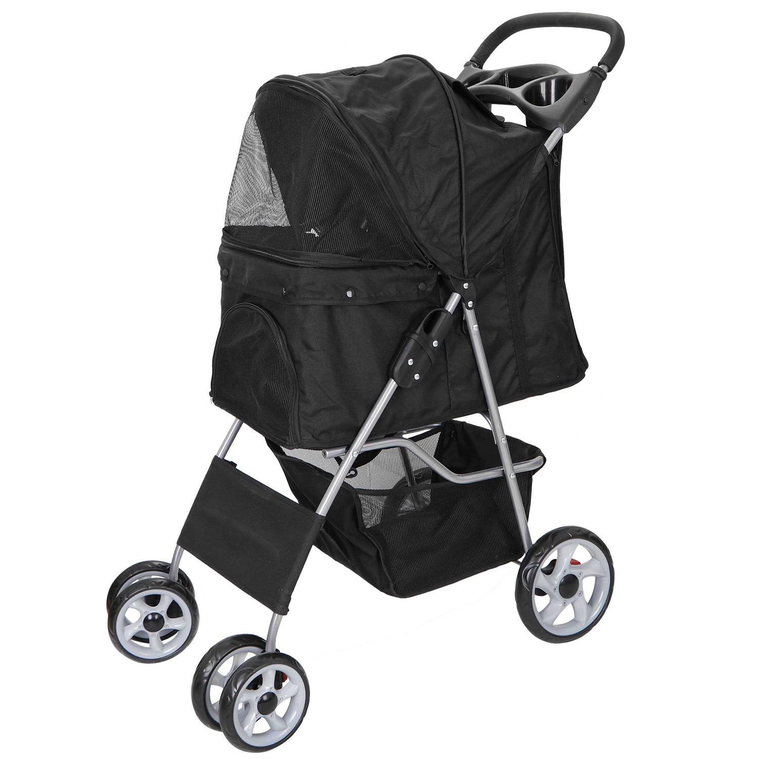 ZENY 4 Wheel Foldable Dog Pet Stroller - Pet Supplies online store